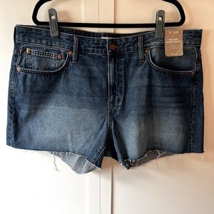 Madewell Relaxed Denim Women’s NWT‎ Plus Size Jean Shorts Size 18